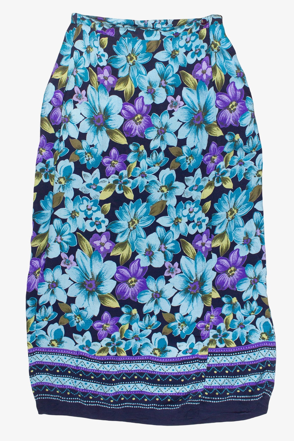 Vintage Floral Wrap JM Collection Maxi Skirt
