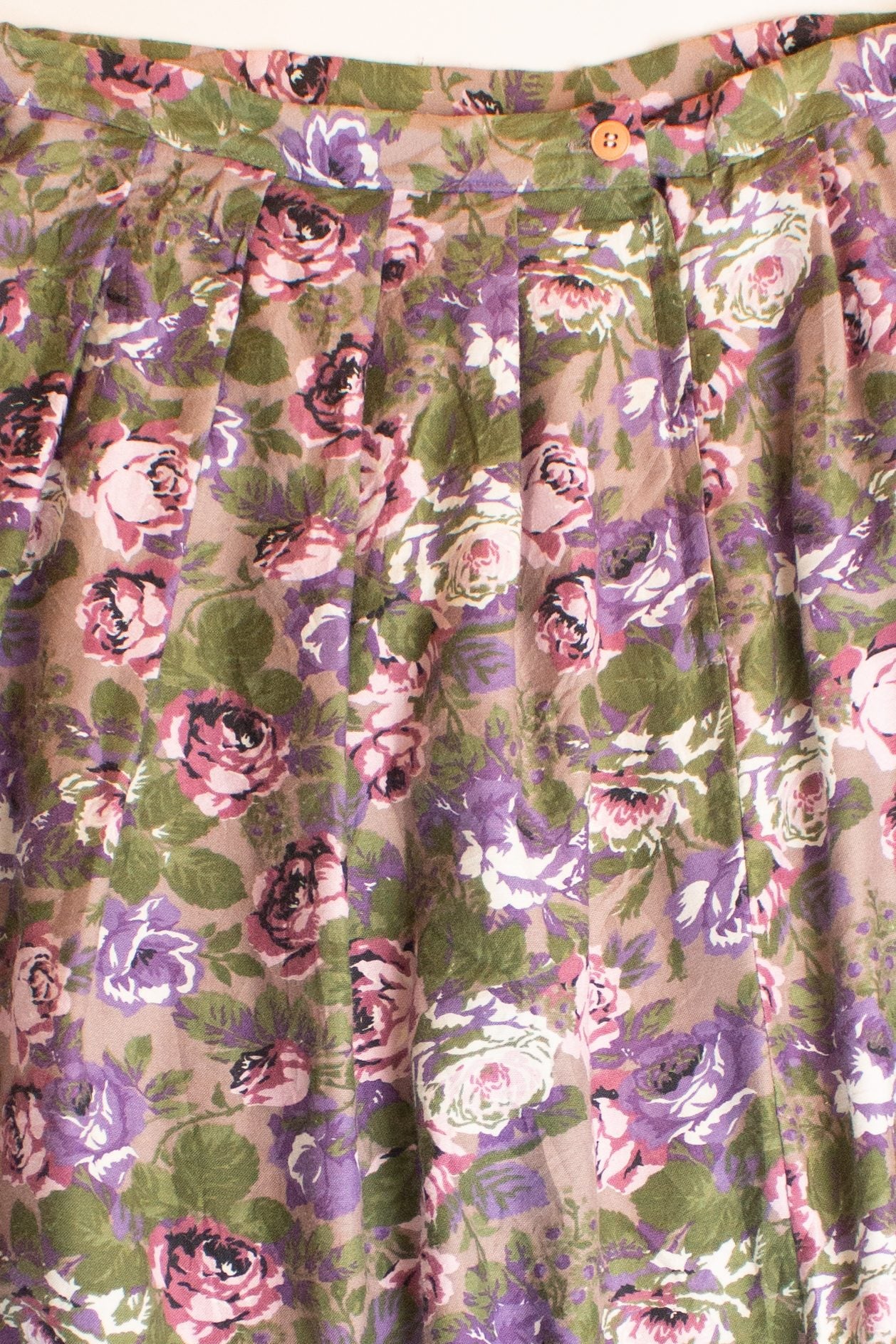 Vintage New Attitude Floral Midi Skirt (1990s)
