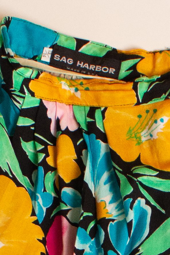 Vintage Sag Harbor Multicolor Floral Skirt (1990s)