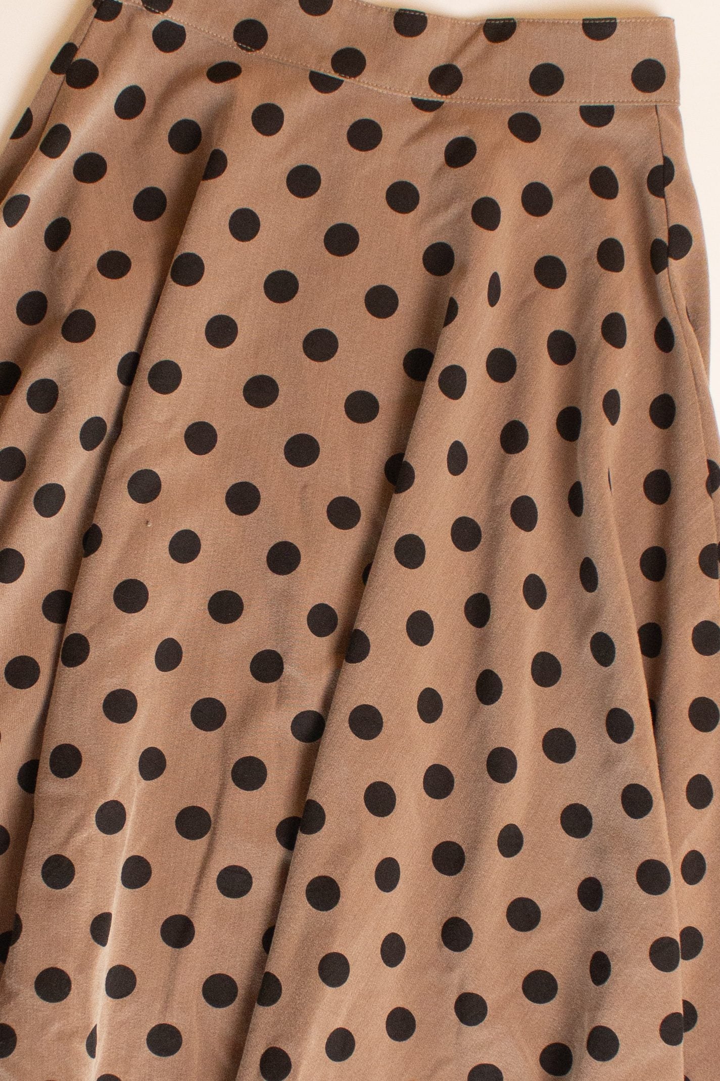 Tan Polka Dot Skirt (2000s)