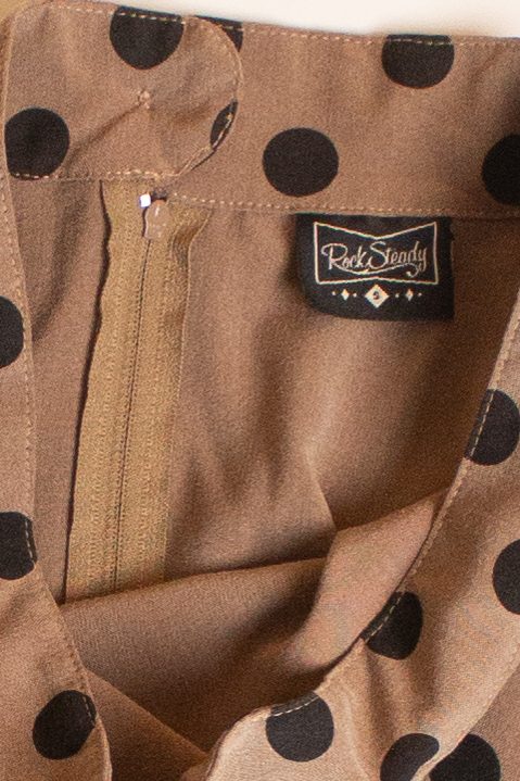 Tan Polka Dot Skirt (2000s)
