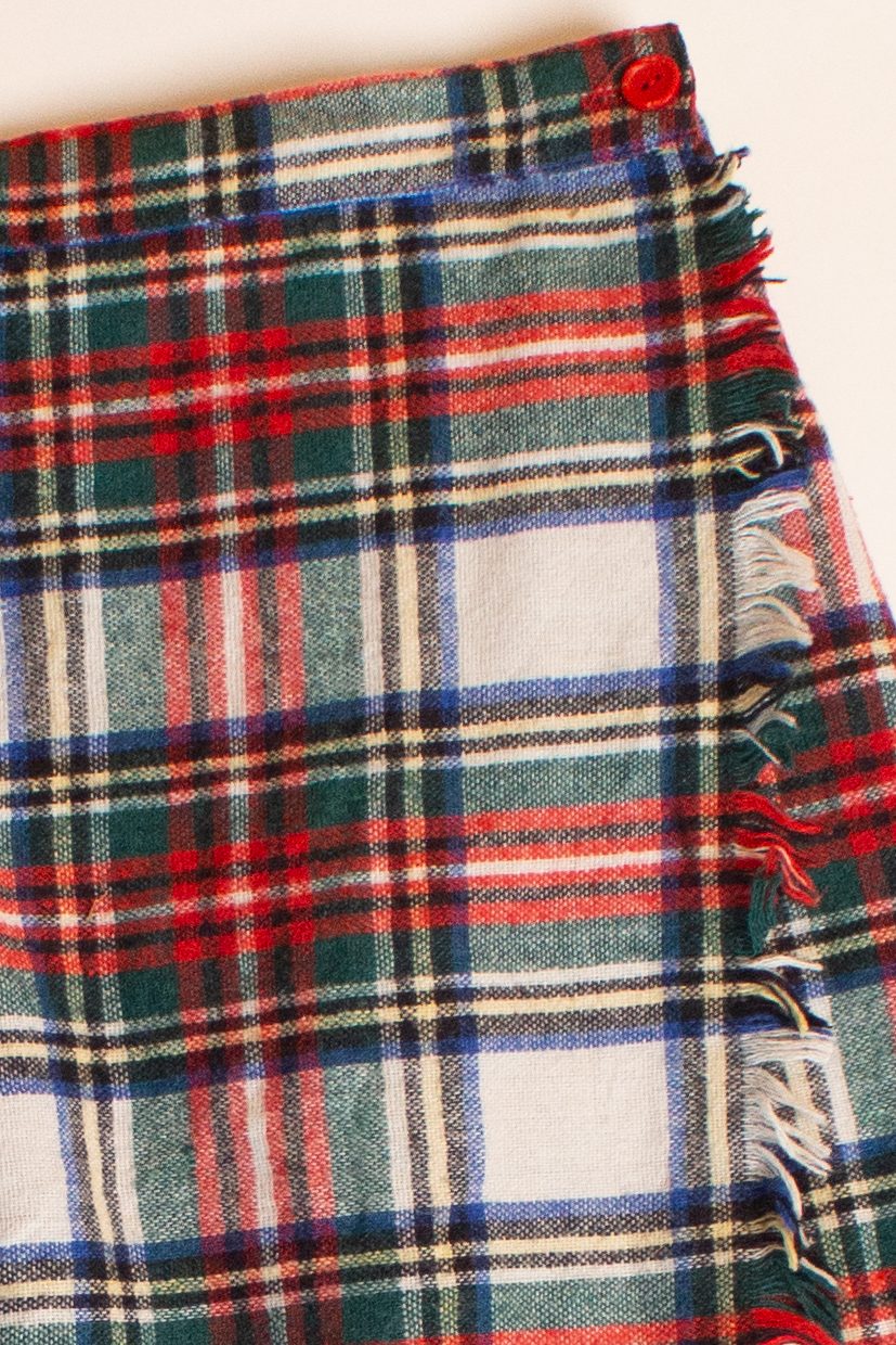 Vintage Tartan Wrap Skirt (1980s)