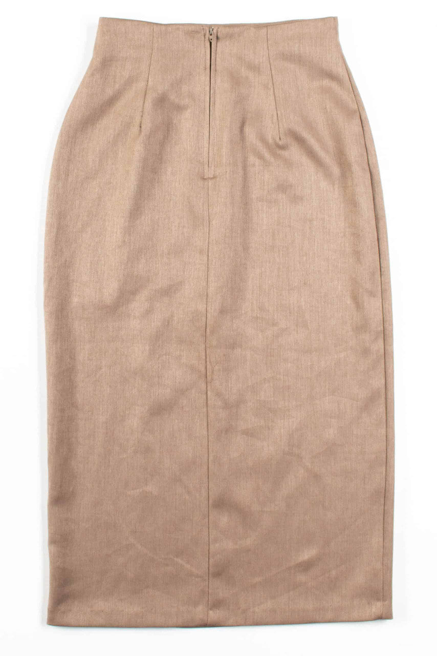 Tan Pencil Skirt