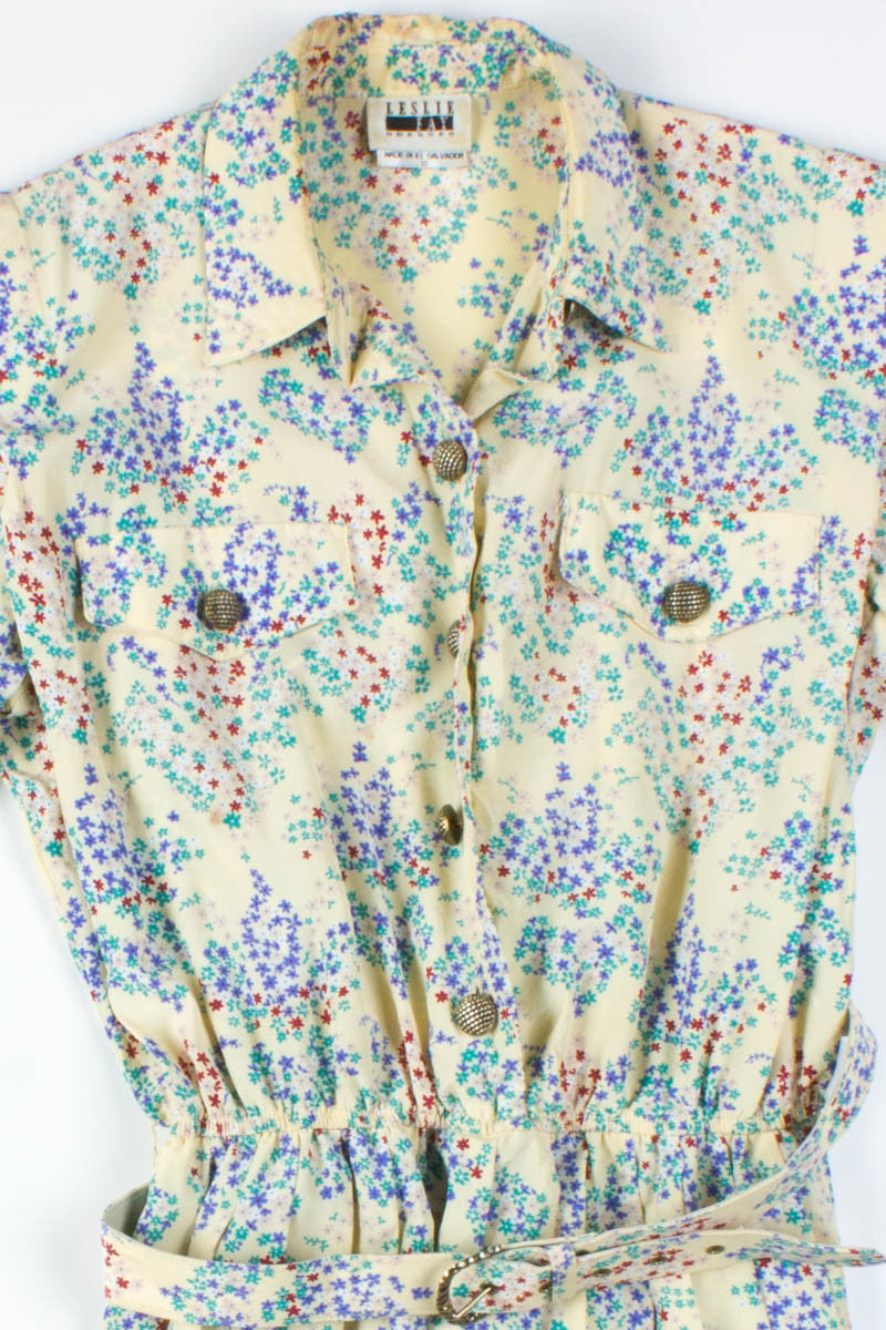 Yellow Floral Day Dress