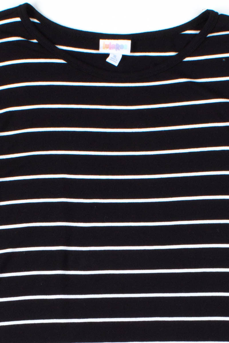 Black Stripe Blocked Dress