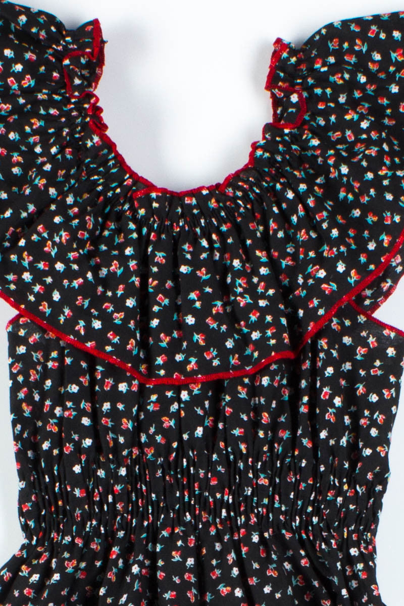 Black & Red Floral Dress