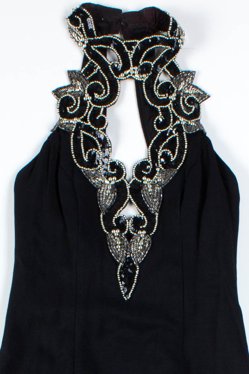 Black & Silver Beaded Dress