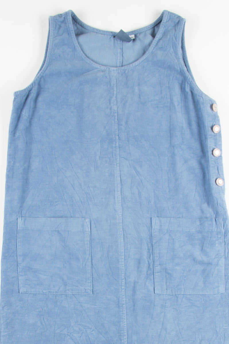 Sky Blue Corduroy Dress