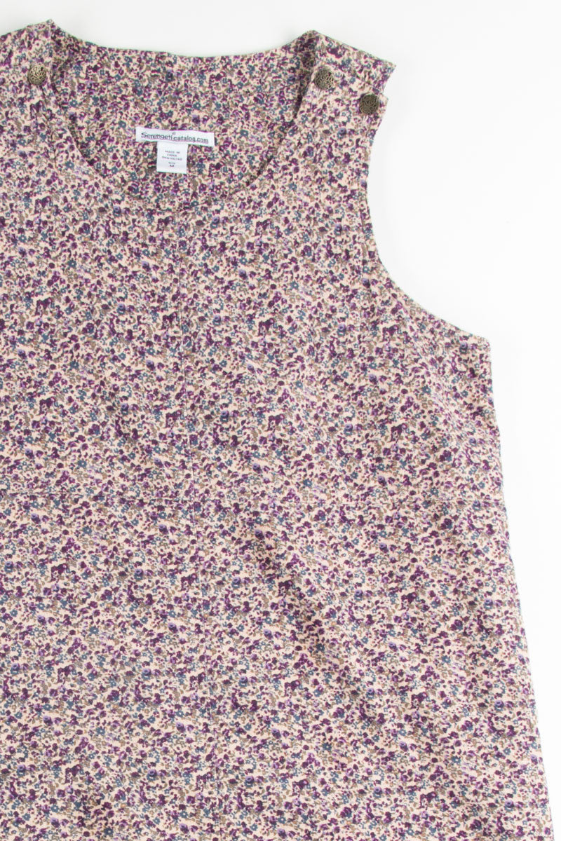 Ditsy Floral Corduroy Dress
