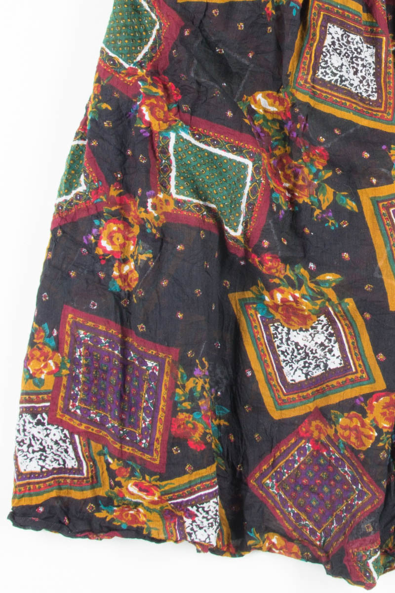 Bandana Squares Hippie Skirt