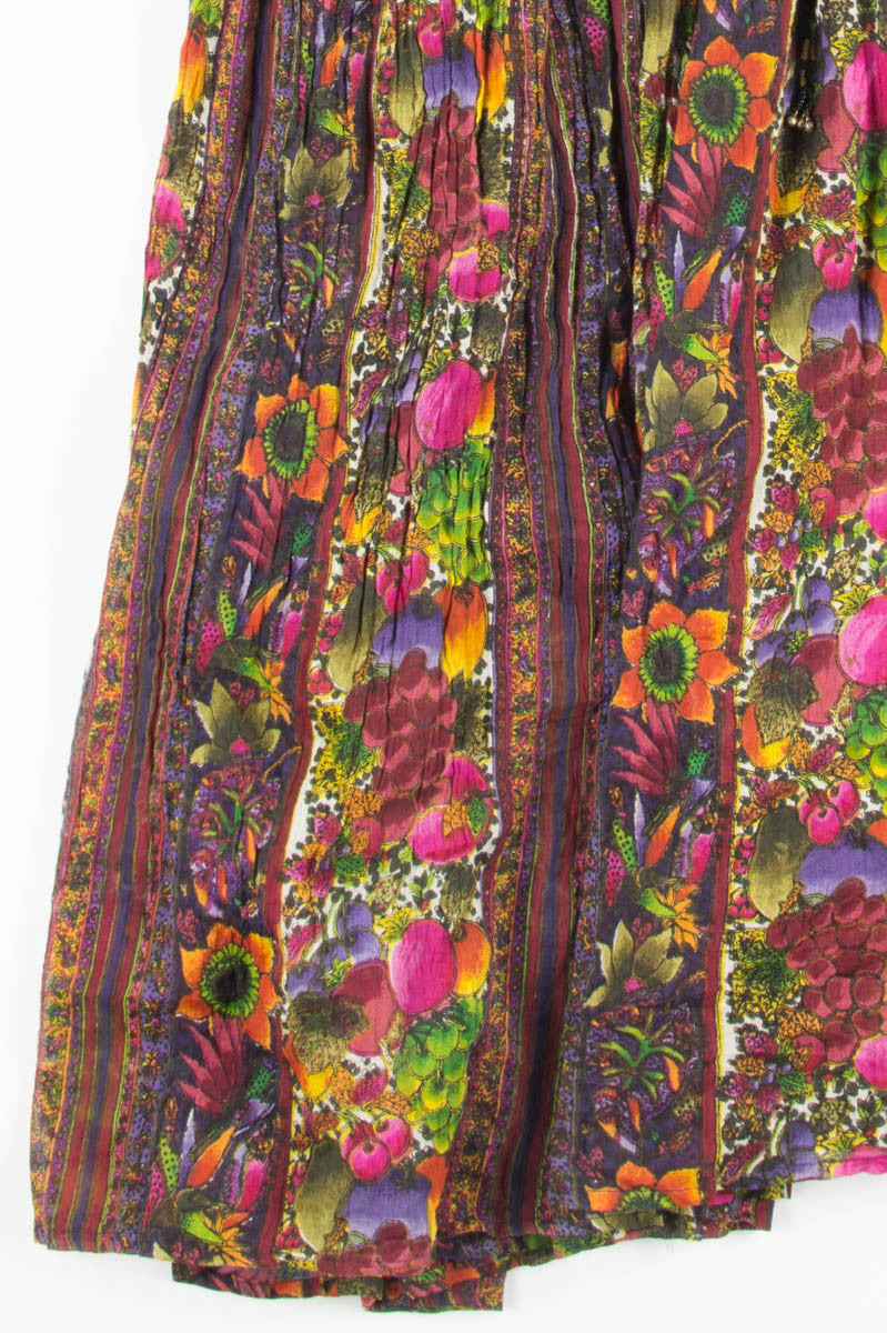 Fruit Print Hippie Skirt