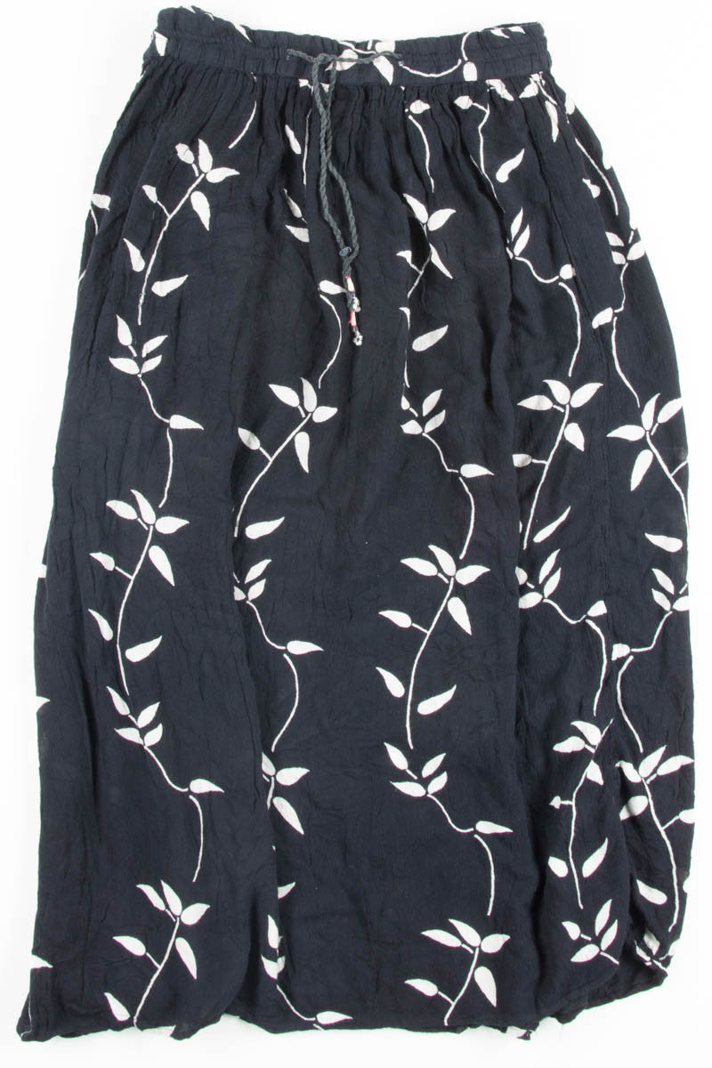 Black Leaf Hippie Skirt 1