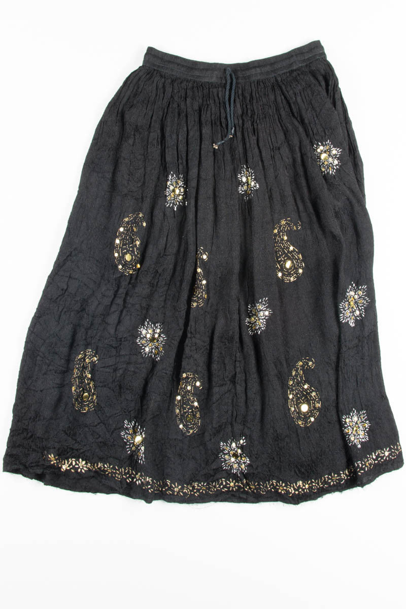 Sequin Paisley Hippie Skirt