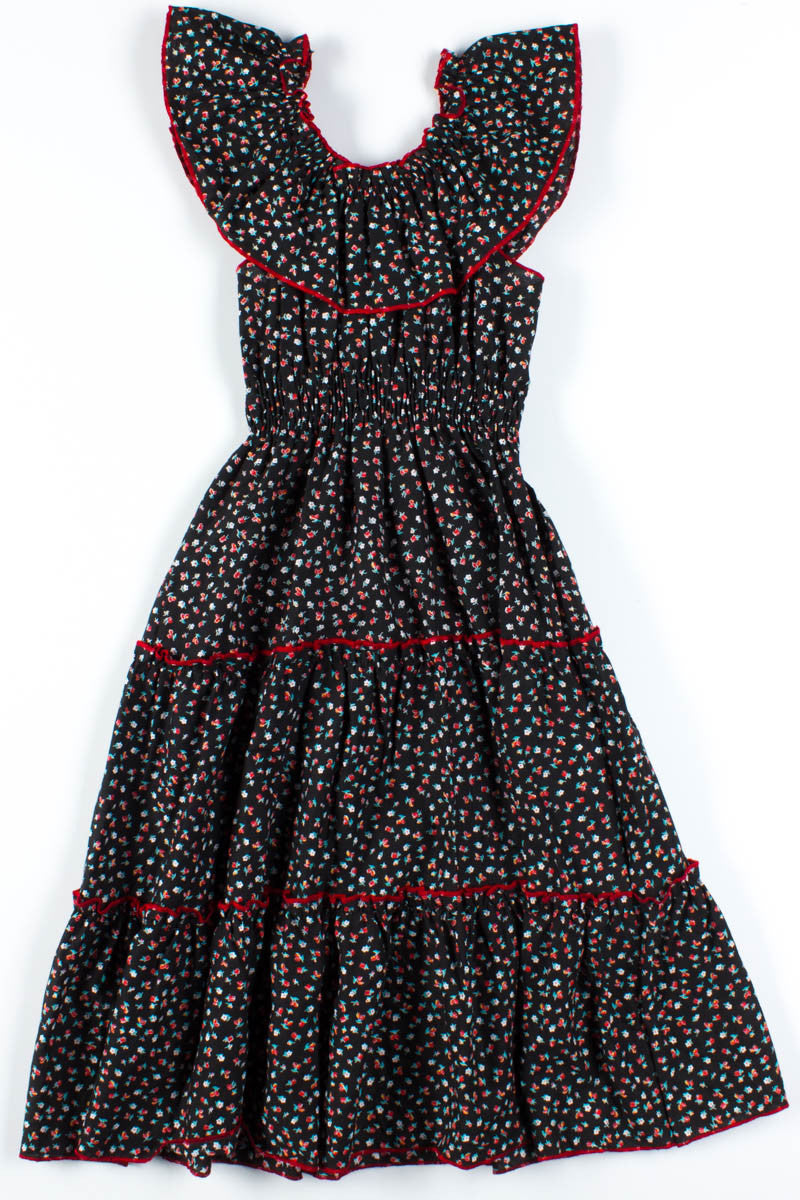 Black & Red Floral Dress