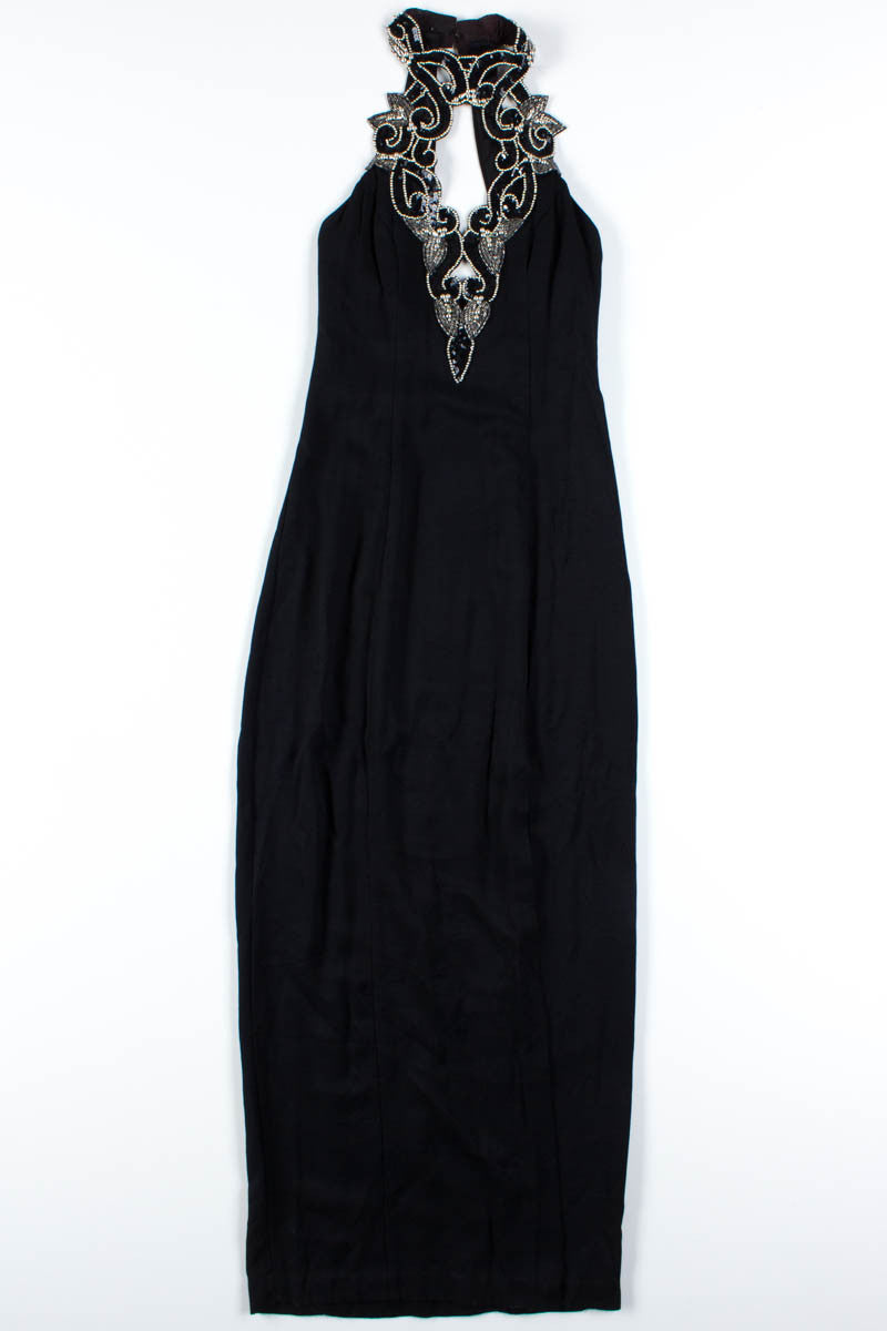 Black & Silver Beaded Dress