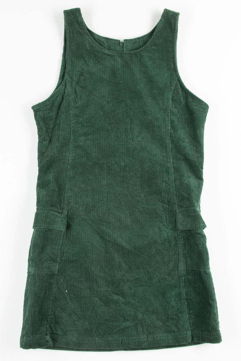 Green Corduroy Sheath Dress