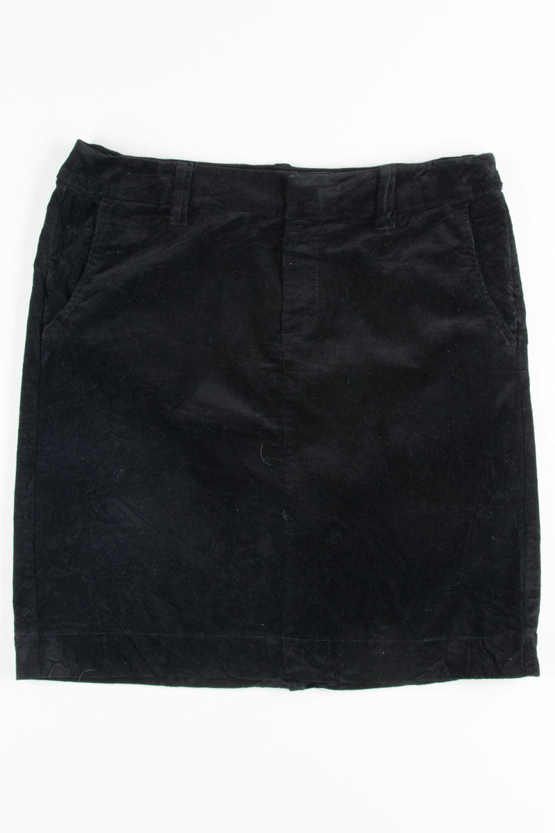 Black Corduory Skirt