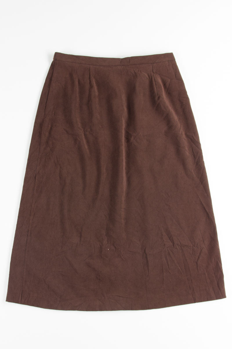 Brown Midi Skirt
