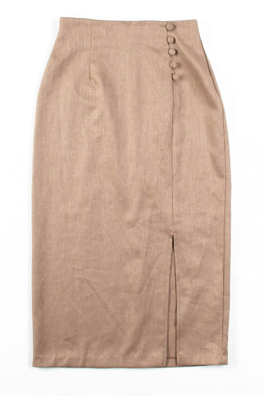 Tan Pencil Skirt