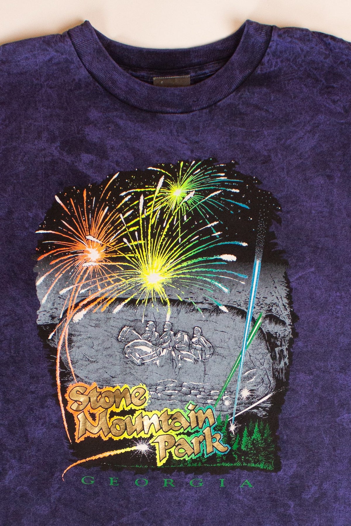 Vintage Stone Mountain Park Acid Wash T-Shirt (1990s)