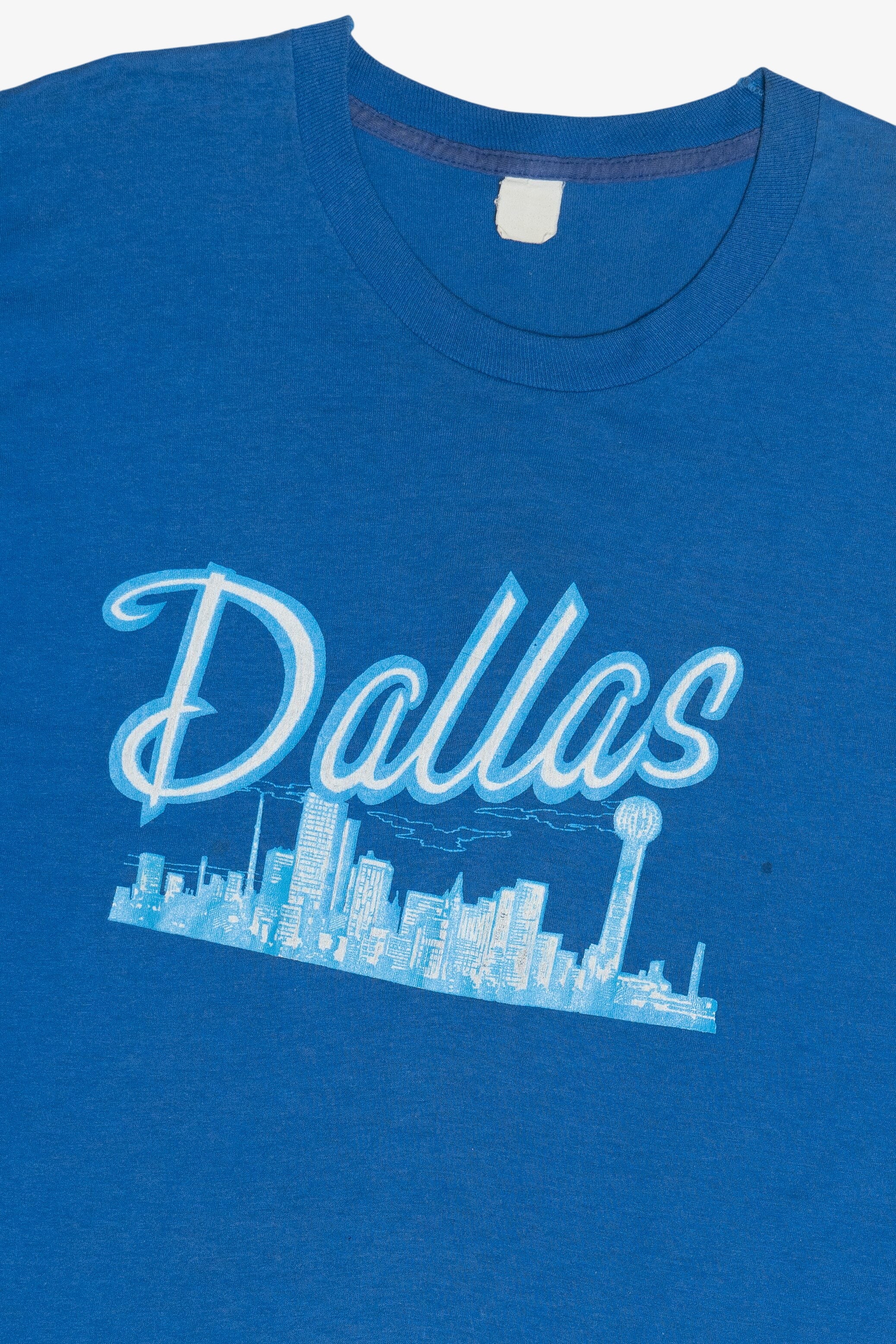 Vintage "Dallas" City Skyline Paper Thin T-Shirt (1990s)