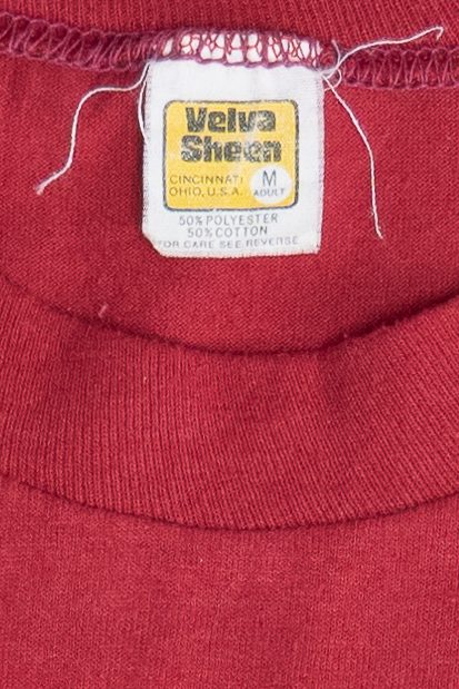 Vintage "Camp Shin-Go-Beek" Rainbow Stripe Single Stitch T-Shirt (1980s)