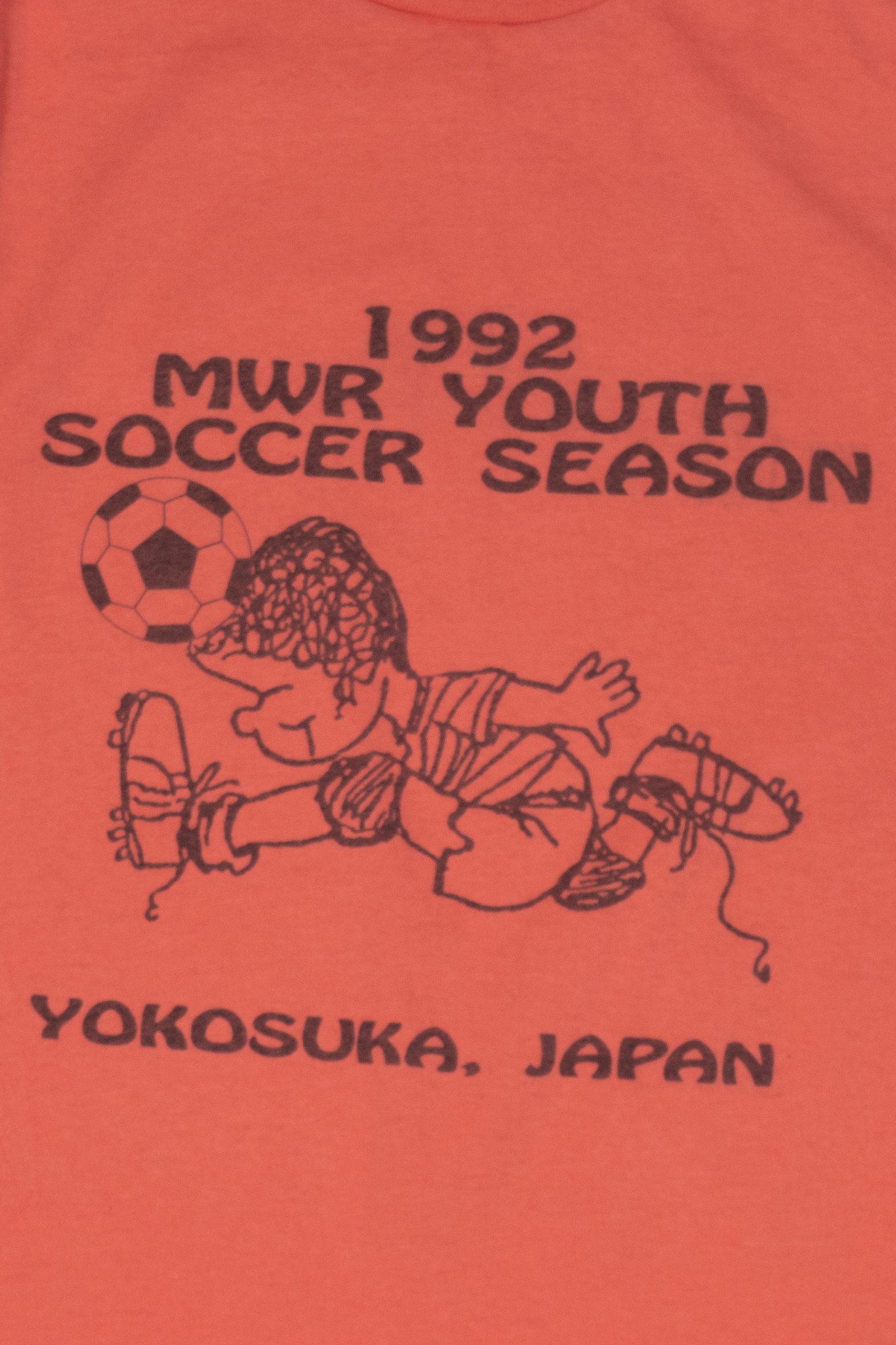 Vintage MWR Youth Soccer Season Yokosuna Japan T-Shirt (1990s)