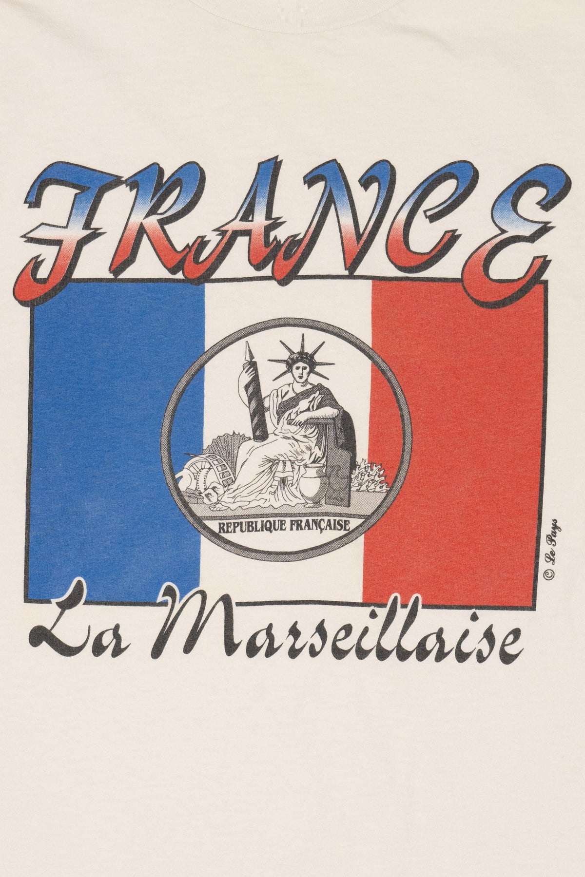 Vintage France La Marseillaise Le Pays International T-Shirt (1990s)