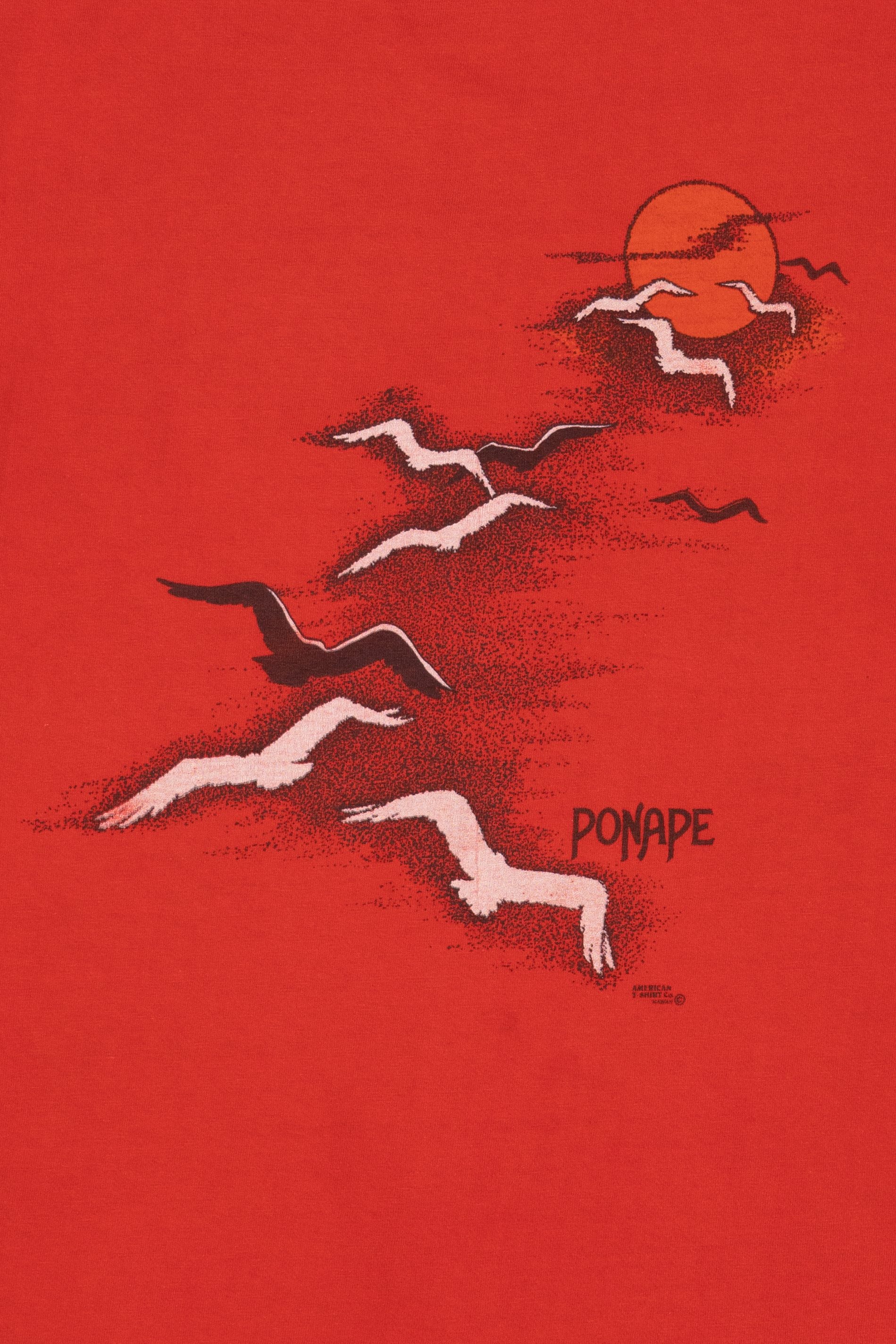 Vintage Red Ponape Single Stitch T-Shirt (1980s)