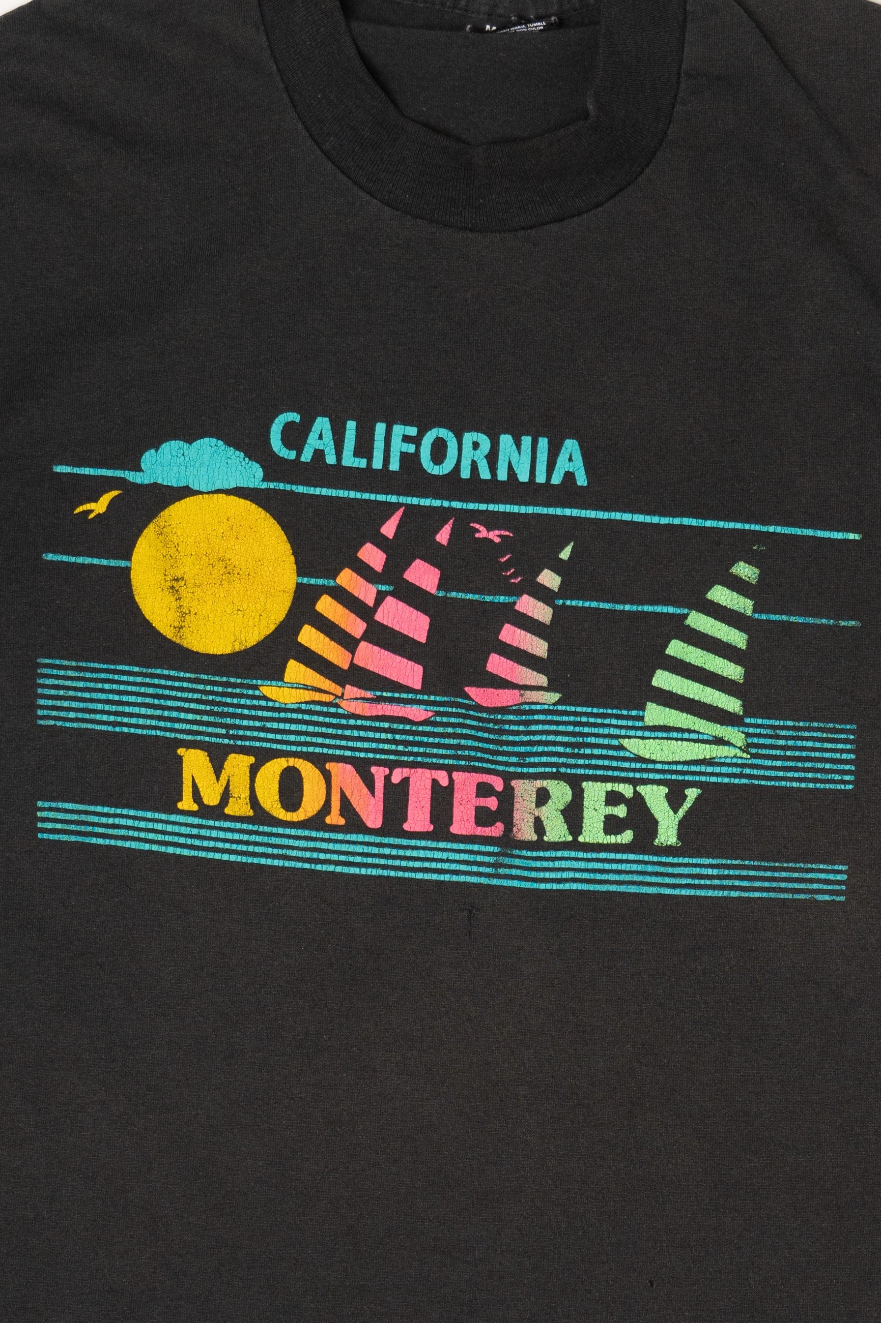 Vintage California Monterey Sailboats Single Stitch T-Shirt (1990s)