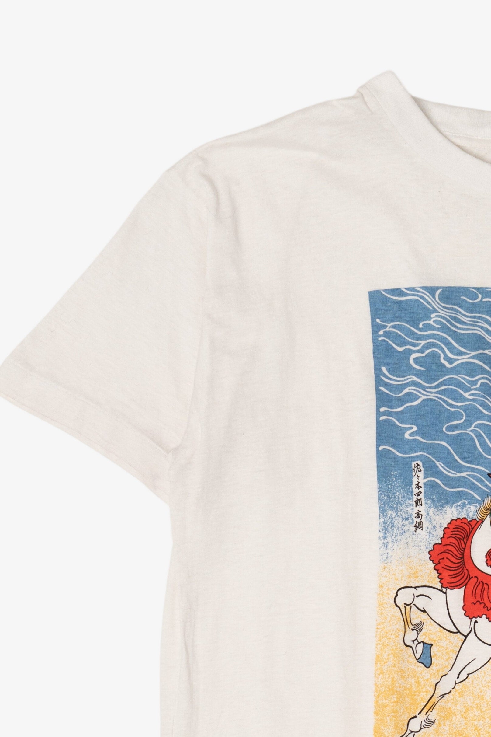 Vintage Japanese Samurai Warrior Single Stitch T-Shirt (1990s)