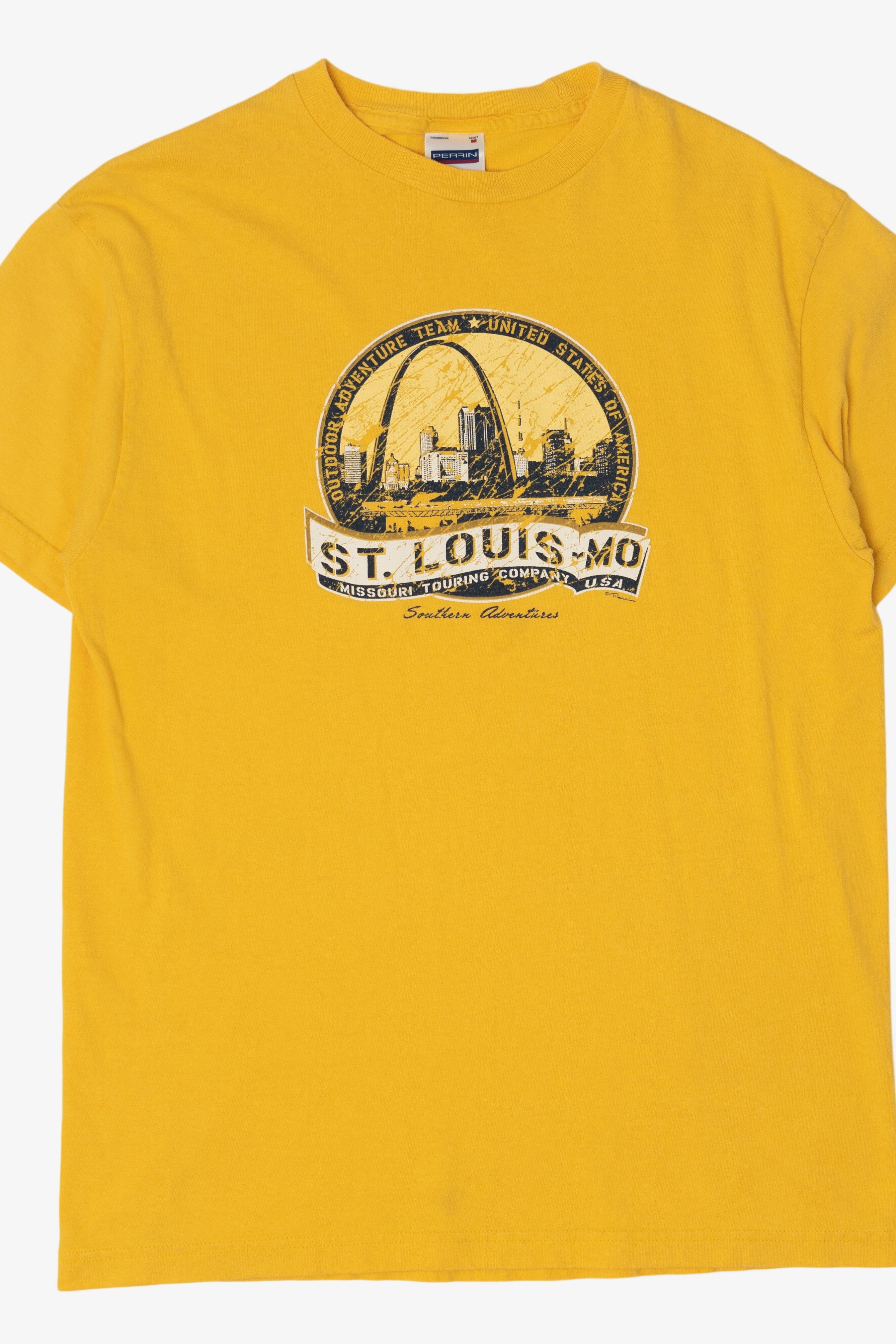 Vintage Yellow St. Louis Missouri Touring Company Perrin T-Shirt (2000s)
