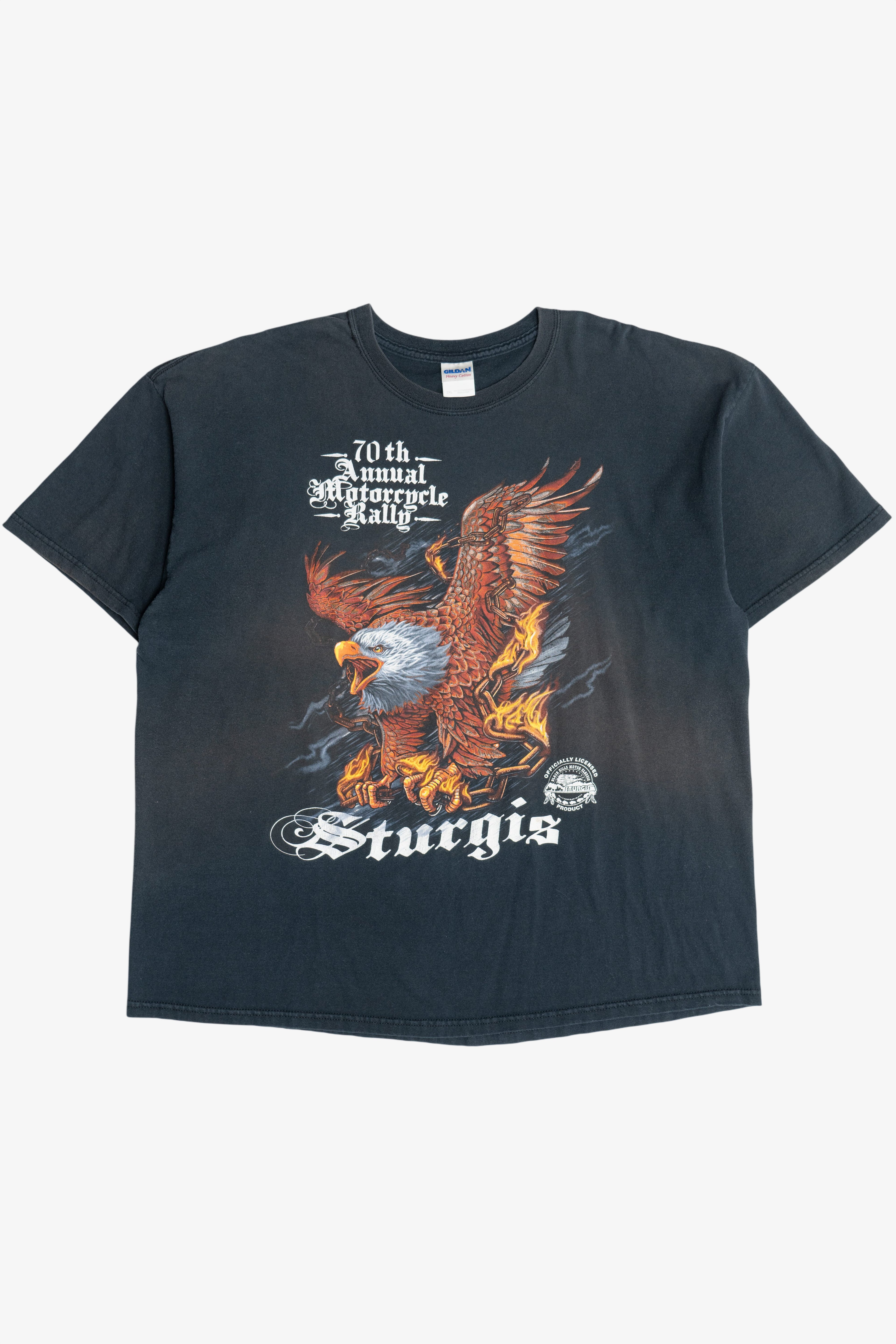 Sturgis "70th Annual Motorcycle Rally" Eagle Souvenir T-Shirt (2010s)