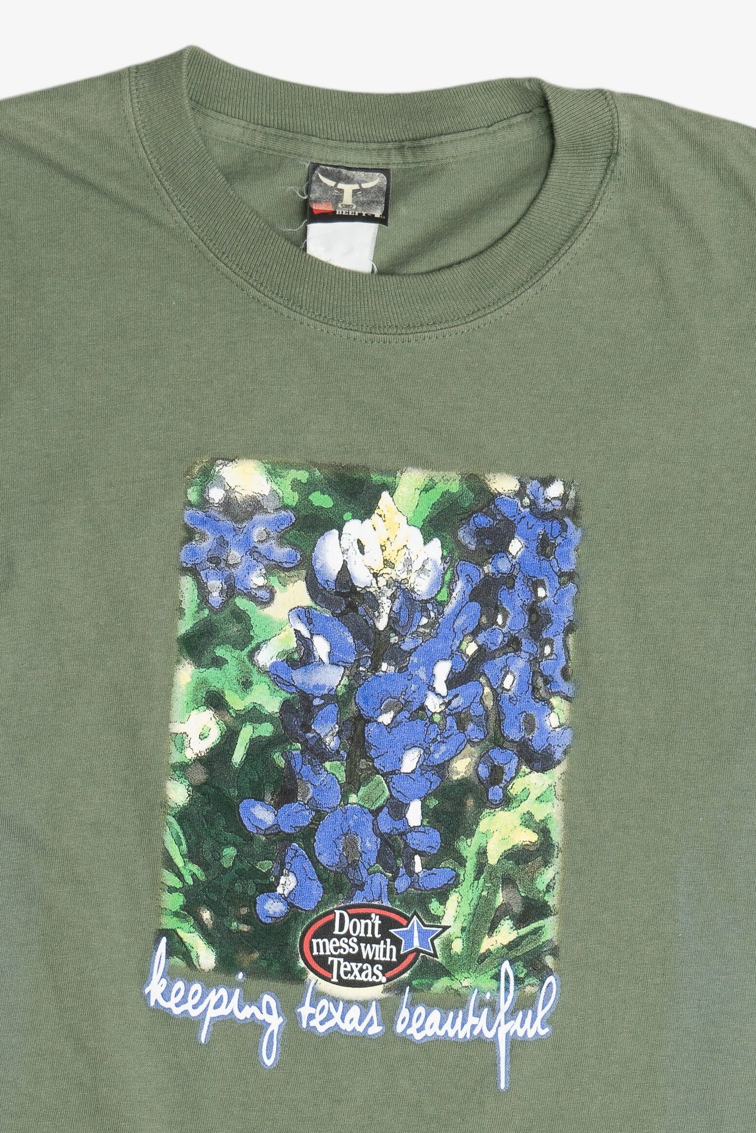 Vintage Distressed "Don't Mess With Texas" "Keeping Texas Beautiful" T-Shirt (2000s)