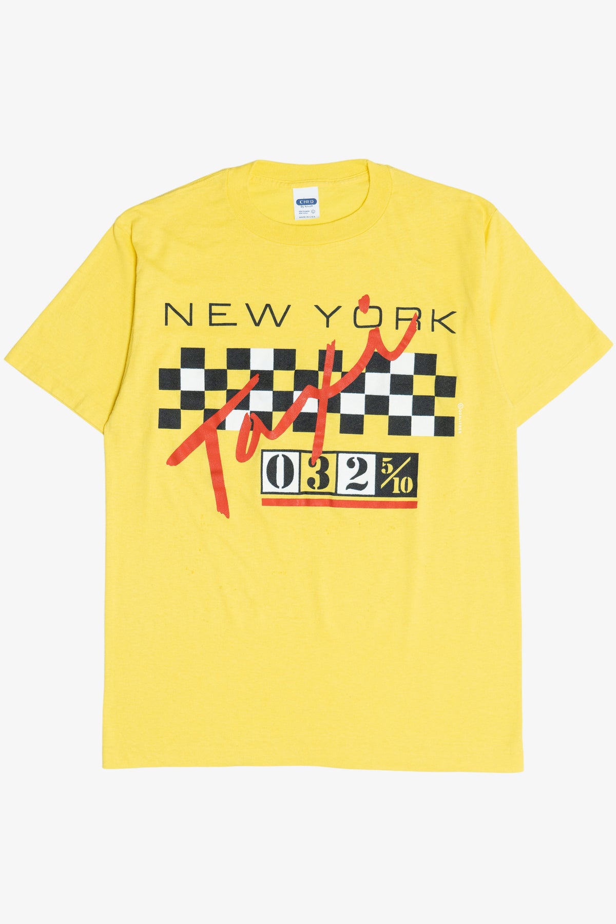 Vintage New York Taxi Fare Single Stitch T-Shirt (1980s)