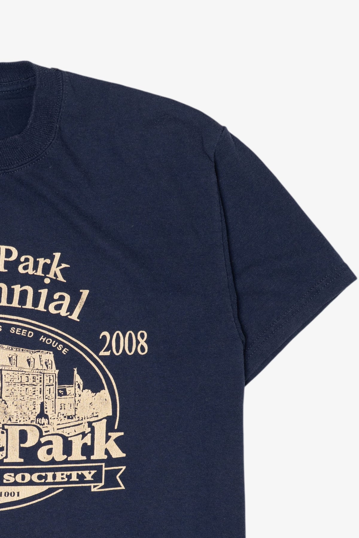 Navy Blue Floral Park Centennial T-Shirt (2000s)