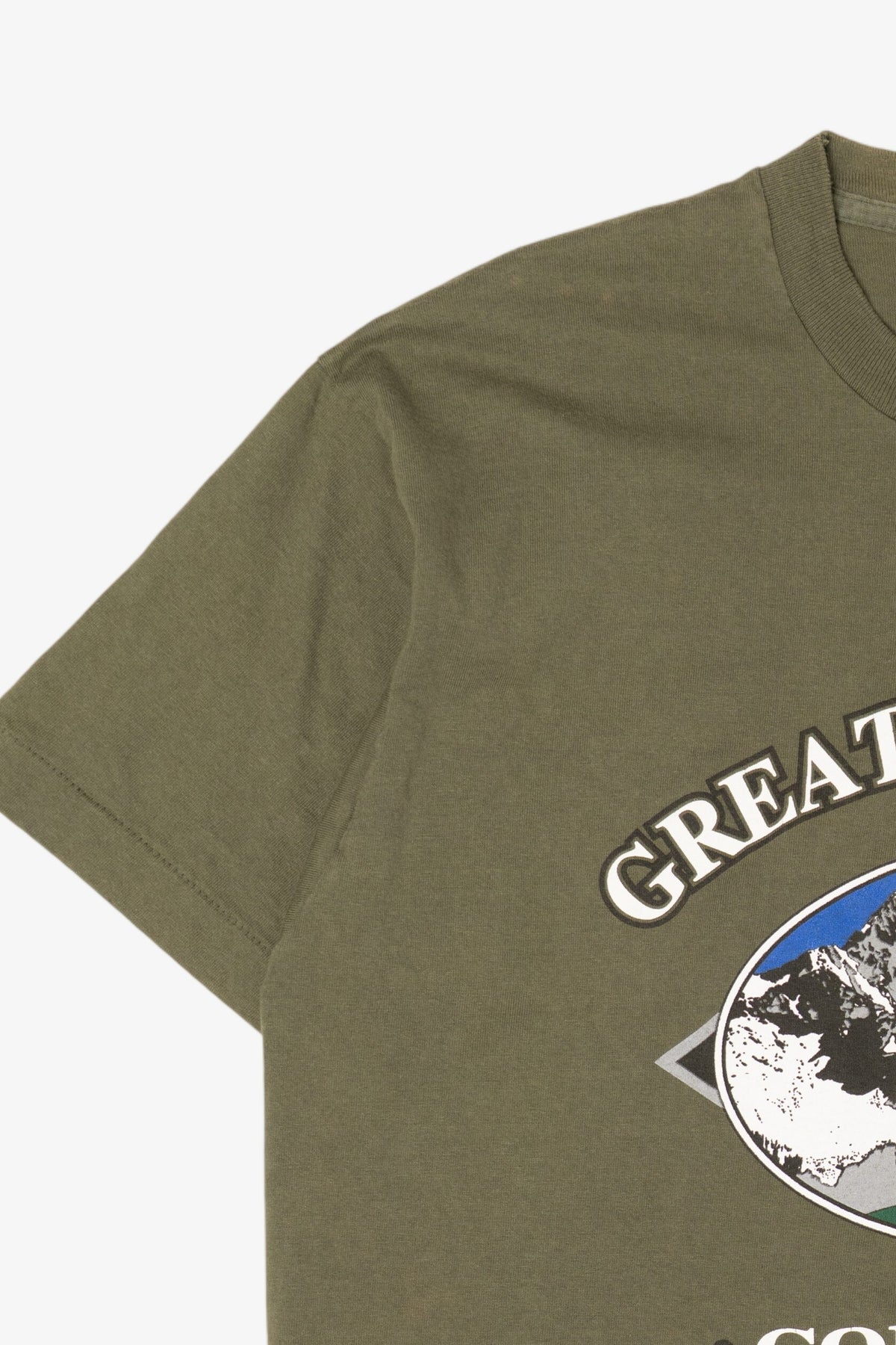 Vintage Olive Great American Colorado T-Shirt (1990s)