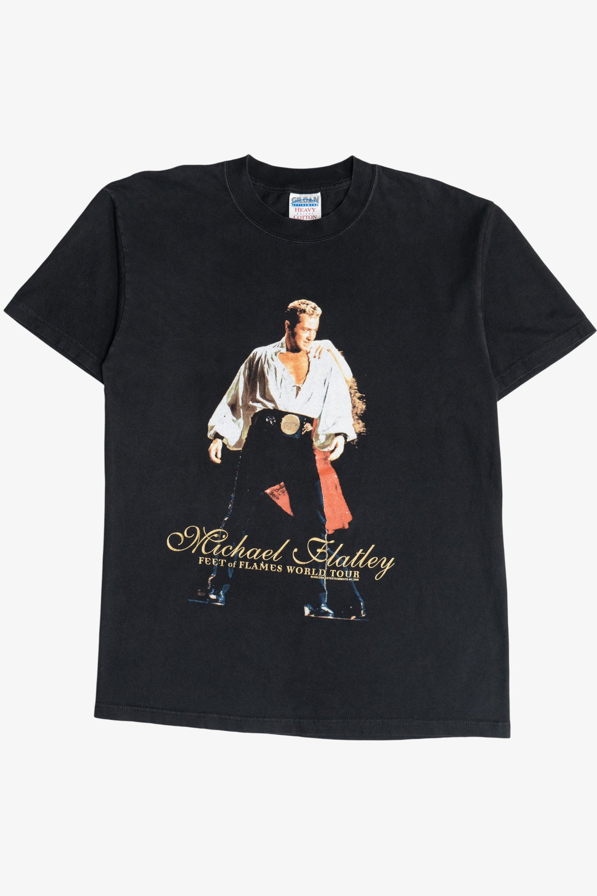 Vintage Michael Flatley "Feet Of Flames" Irish Dancing World Tour T-Shirt (2000s)
