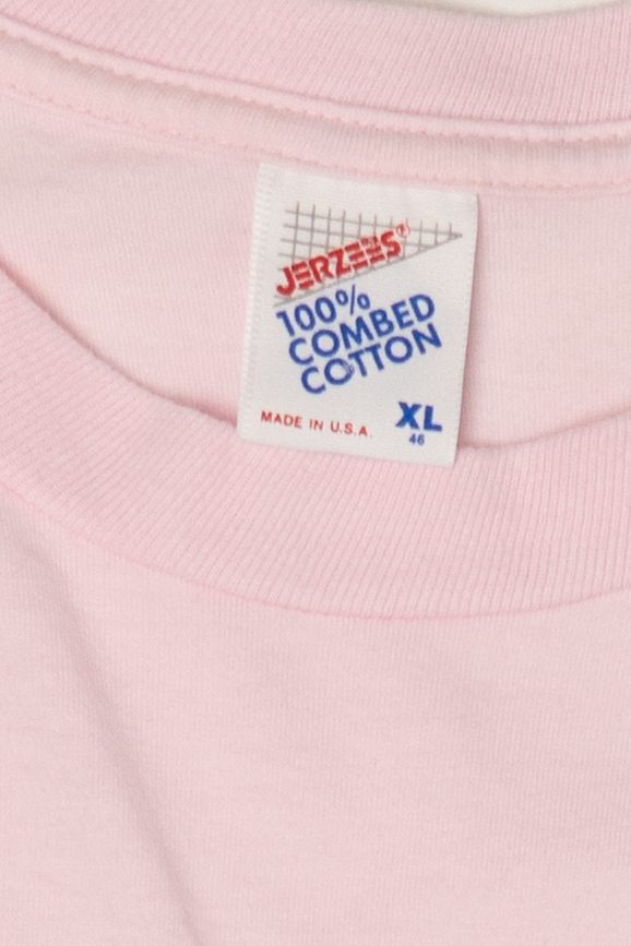 Vintage Pink Embroidered "Marco Island" T-Shirt (1990s)