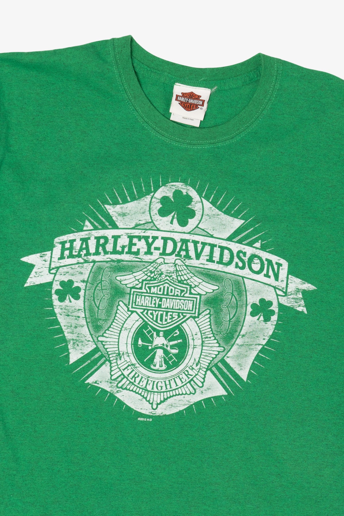 Green Harley Davidson Adamec Of St. Augustine Florida T-Shirt (2010s)