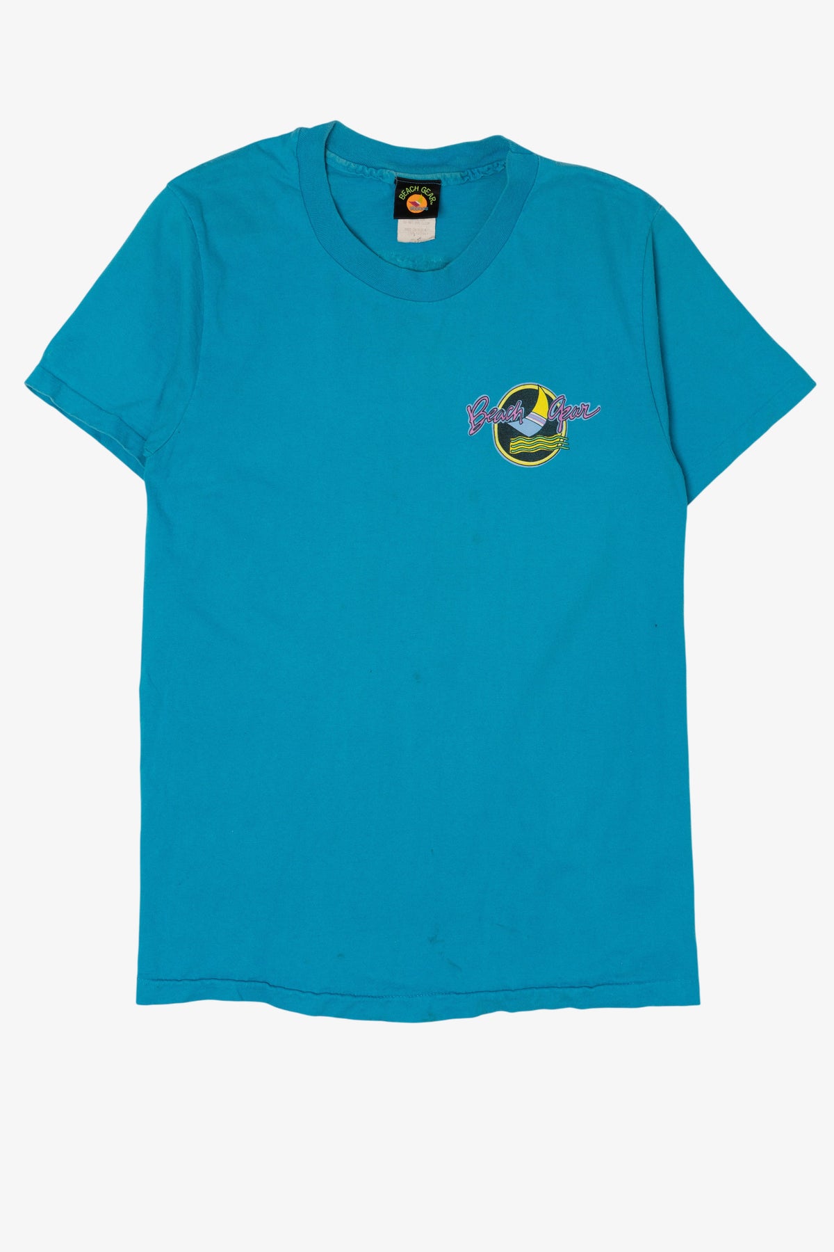 Vintage Blue Beach Gear Single Stitch T-Shirt (1990s)