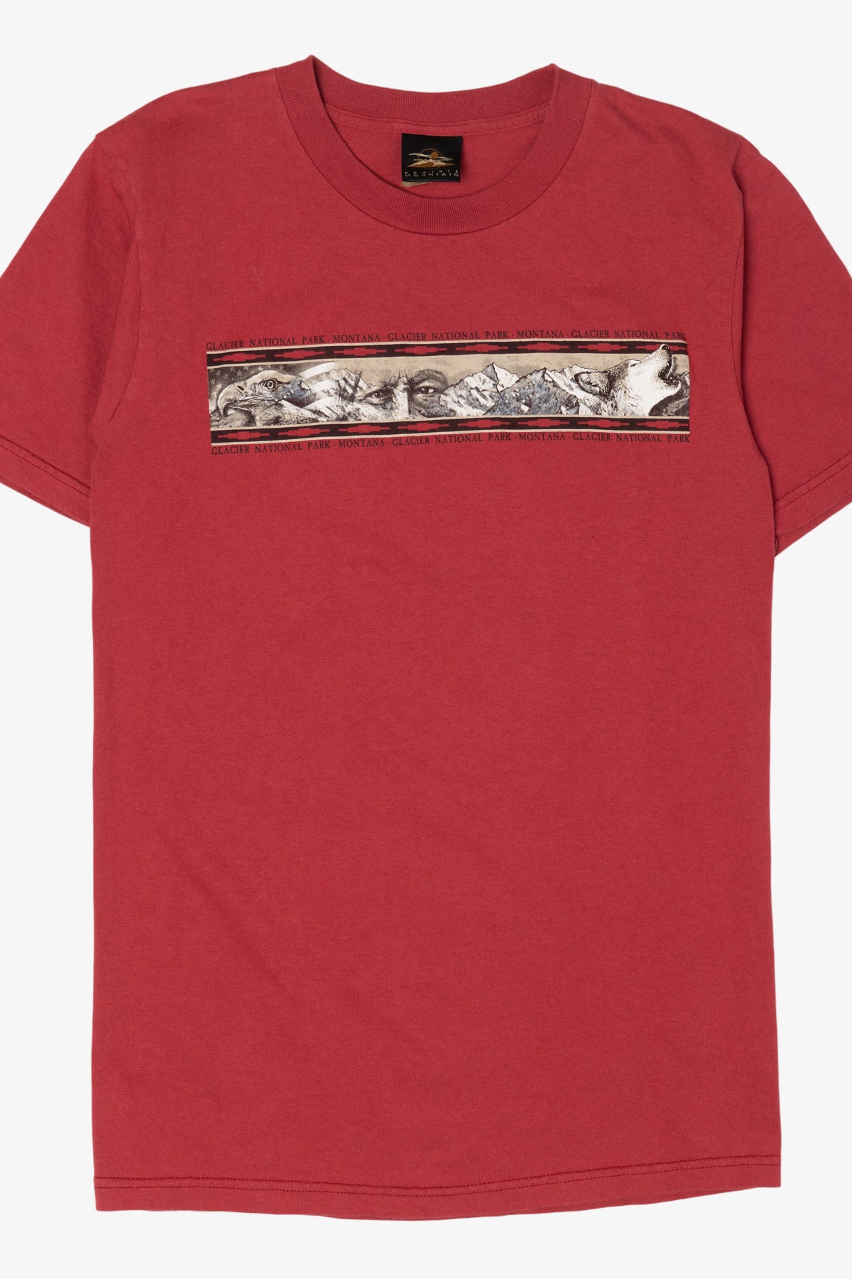 Vintage Glacier National Park Montana Red T-Shirt (1990s)