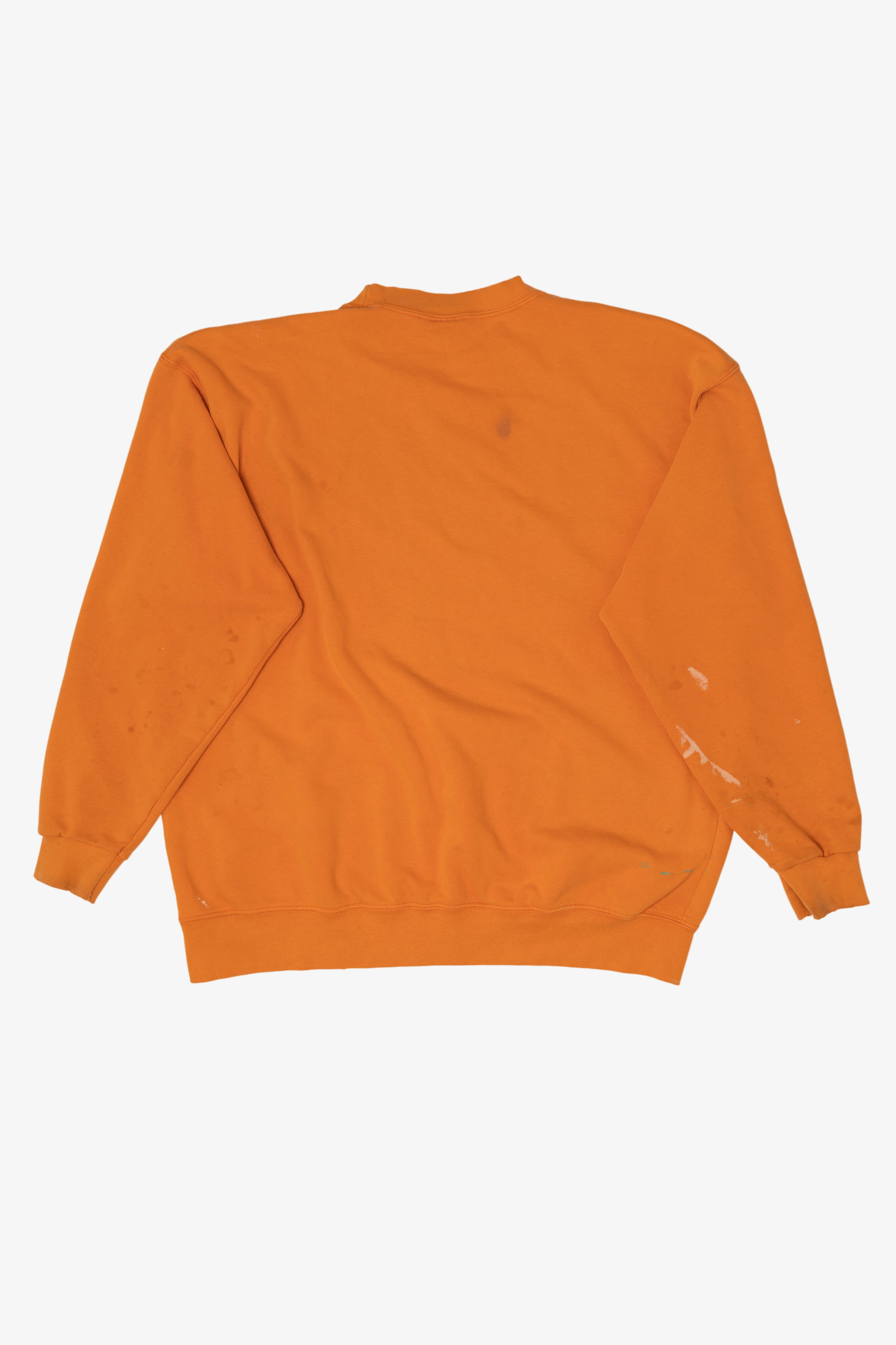 Vintage Distressed Orange Tennessee Volunteers Football Club Sweatshirt (1980s)