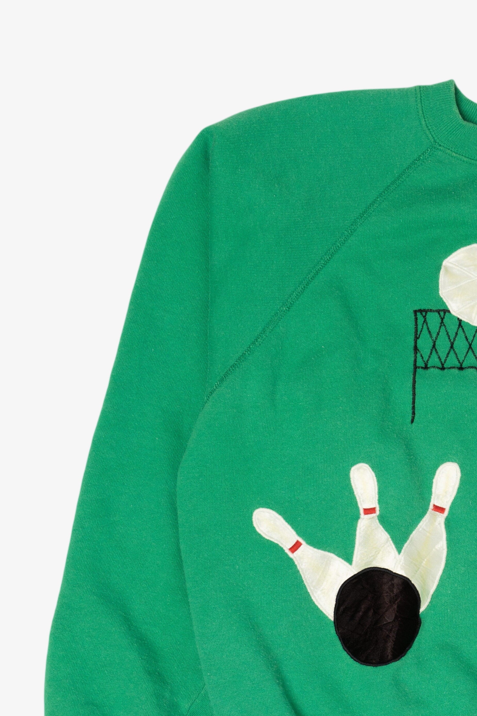 Vintage Green Sports Raglan Sweatshirt (1980s)
