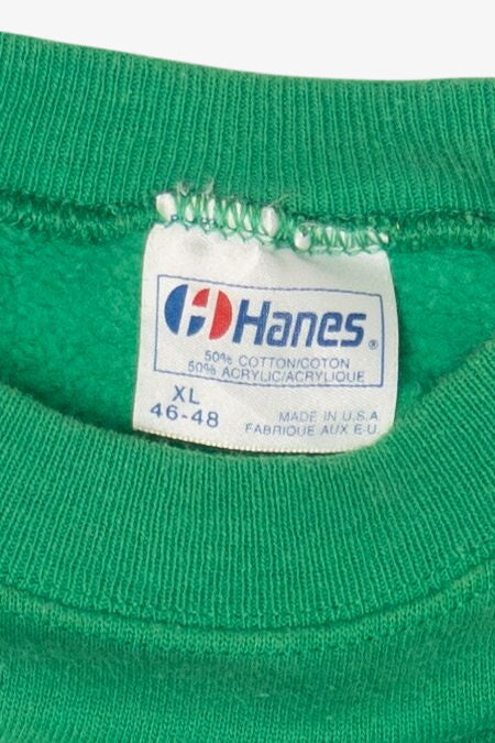 Vintage Green Sports Raglan Sweatshirt (1980s)