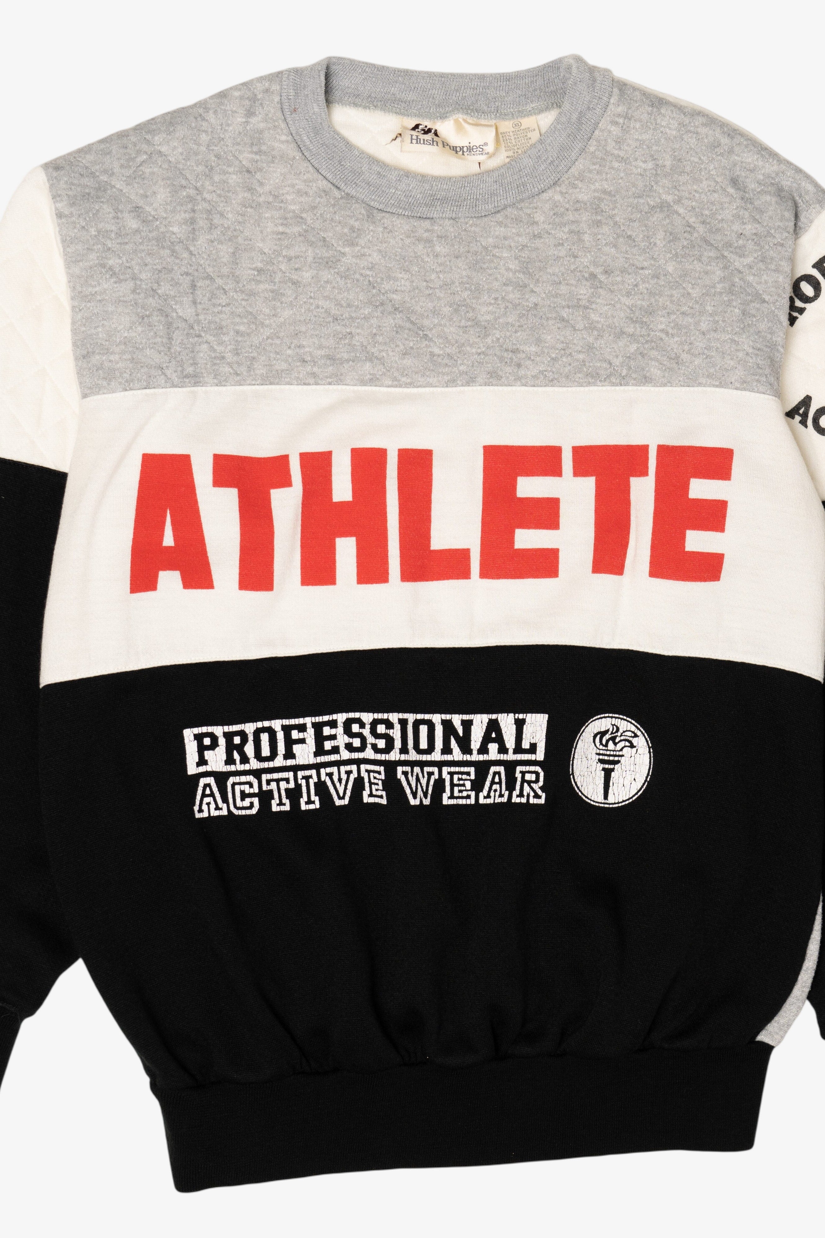 Vintage Athlete Professional Active Wear Quilted Sweatshirt (1990s)