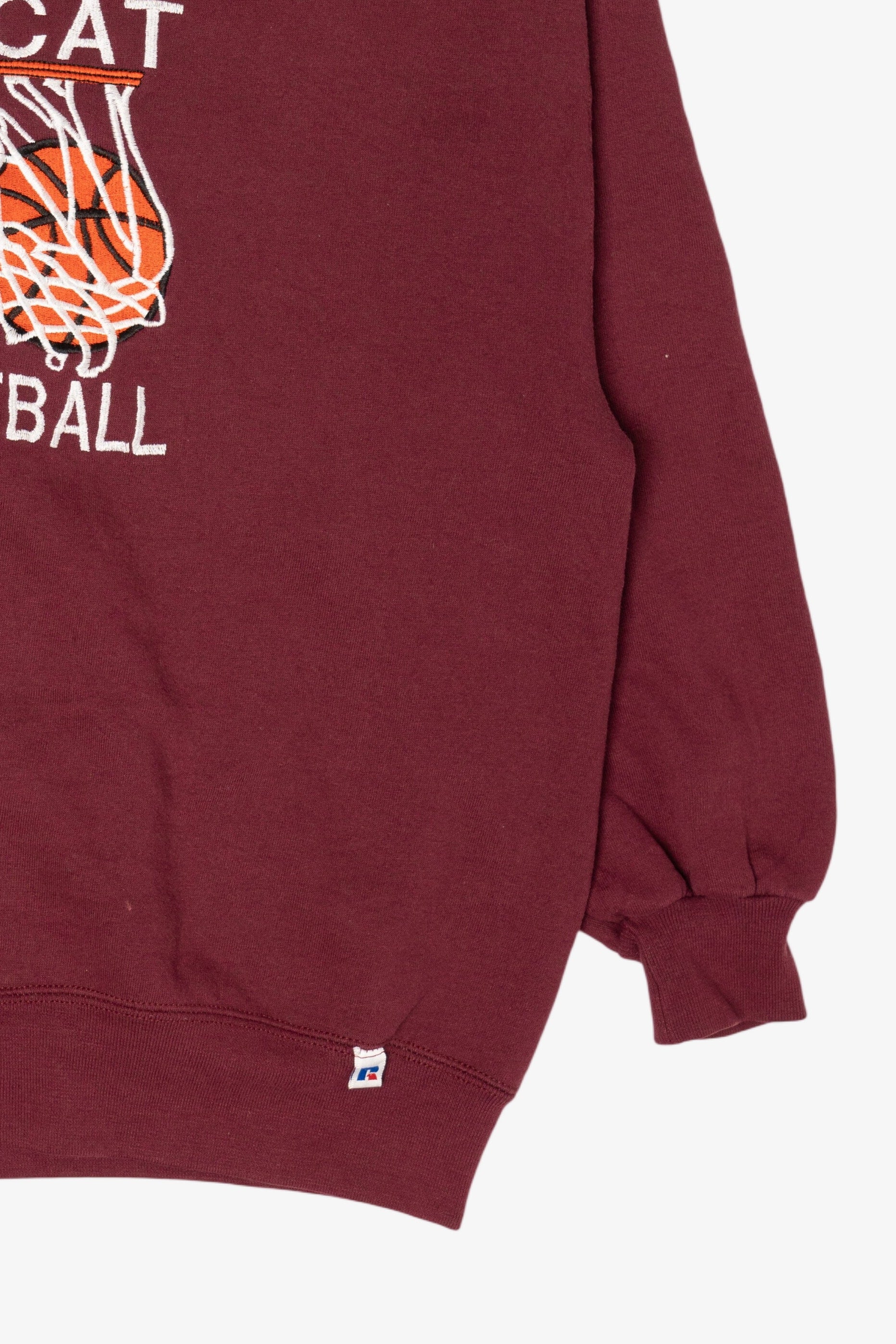Vintage Burgundy Wildcat Basketball Sweatshirt (1990s)