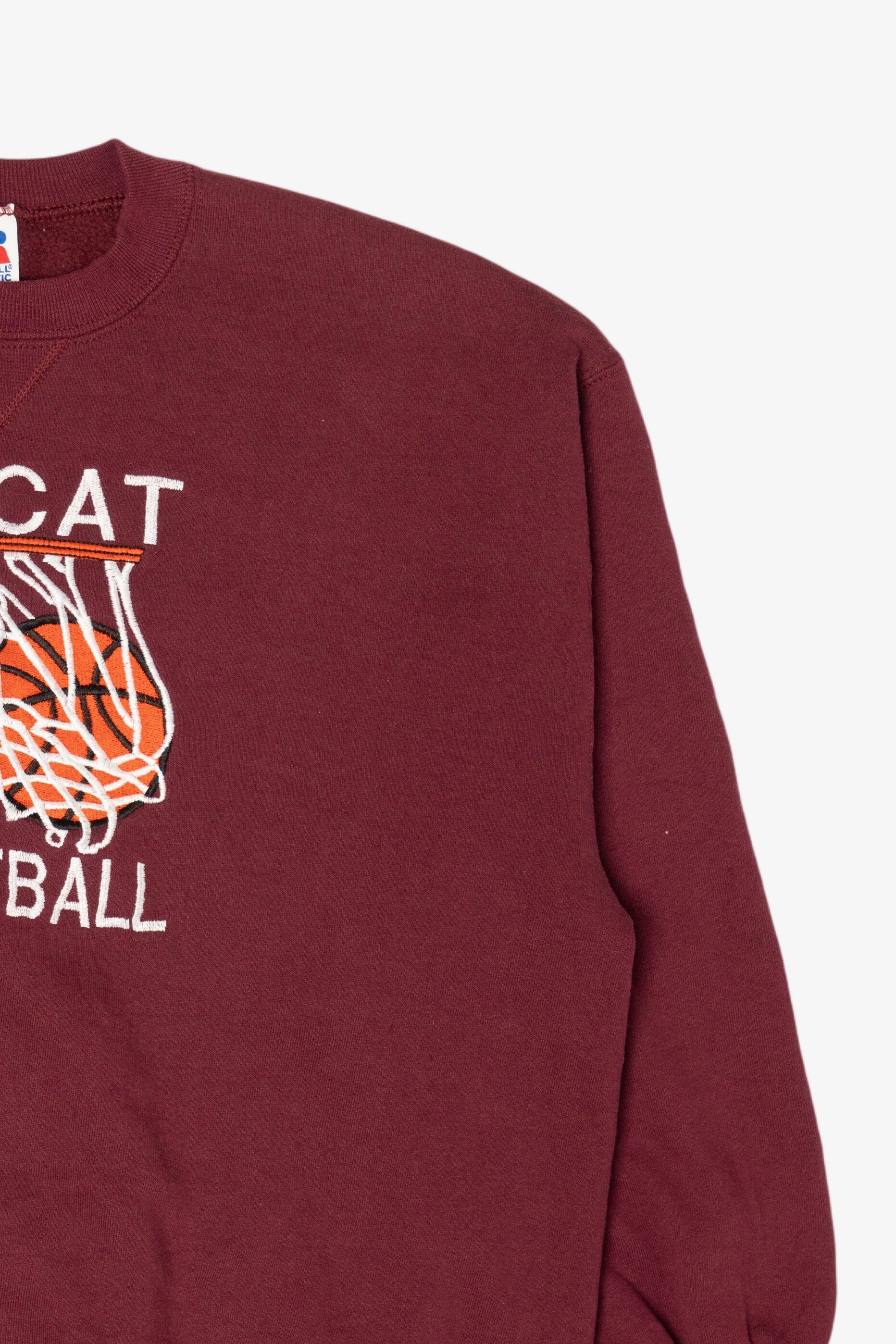 Vintage Burgundy Wildcat Basketball Sweatshirt (1990s)