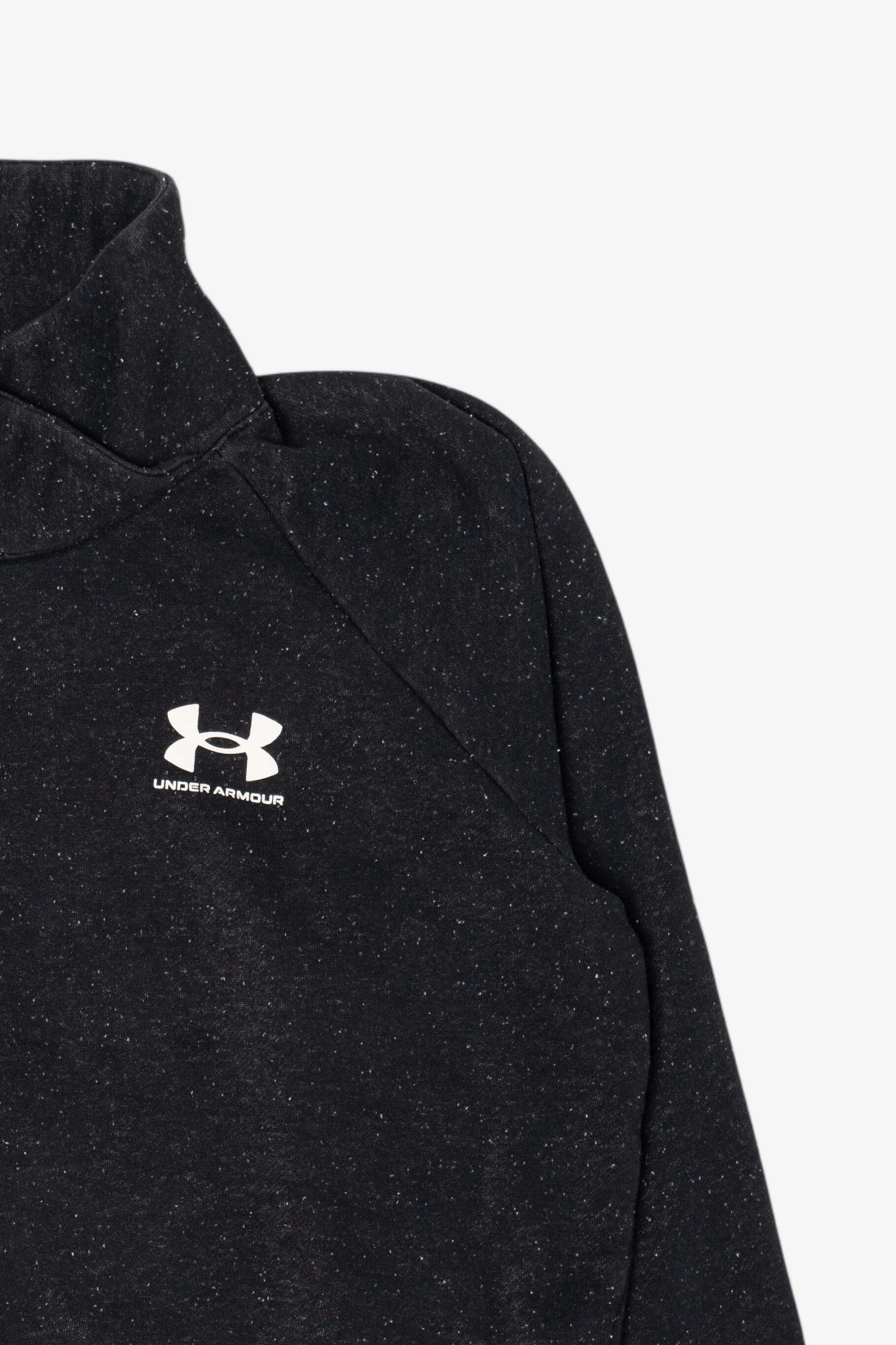 Black Speckled Under Armour Wrap Neck Sweatshirt (2010s)