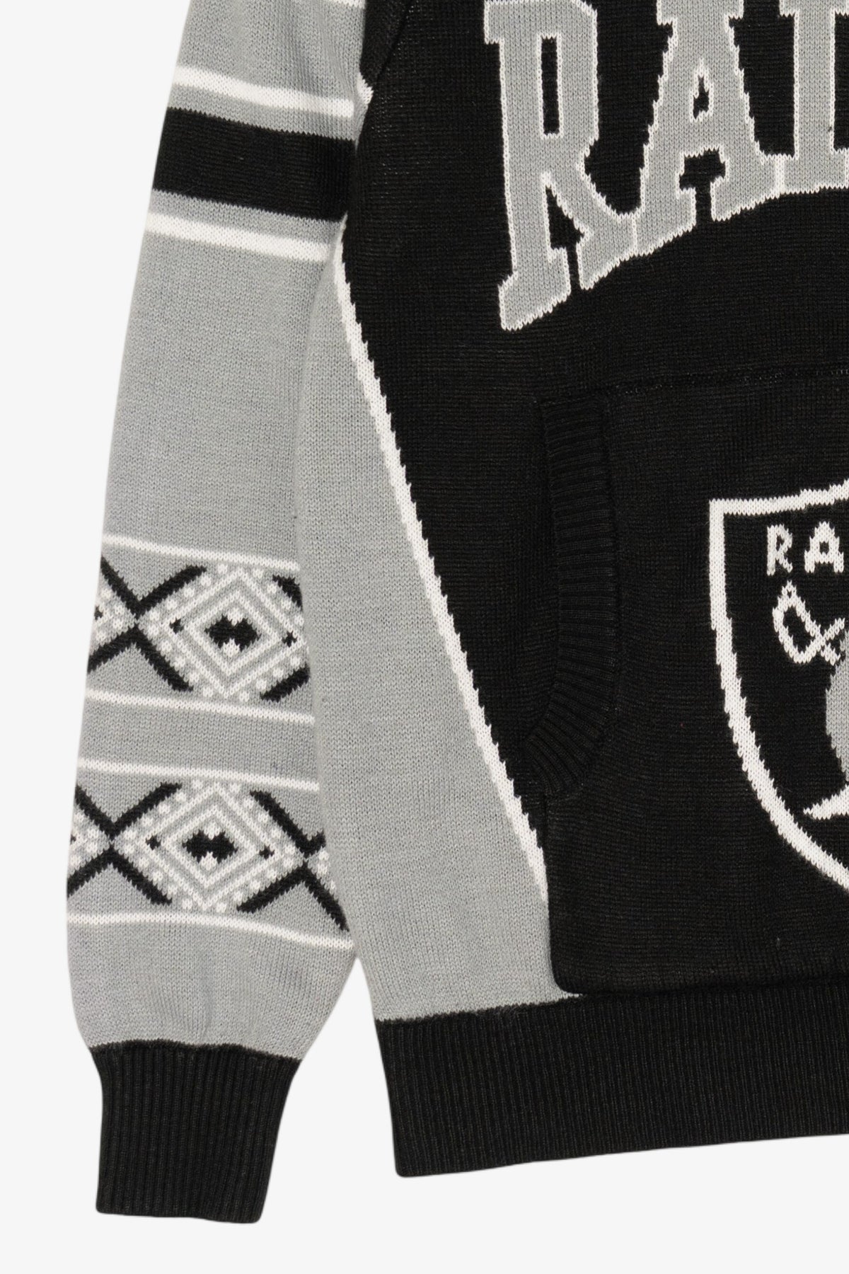 Black NFL Team Apparel Youth Oakland Raiders Hooded Sweatshirt (2010s)